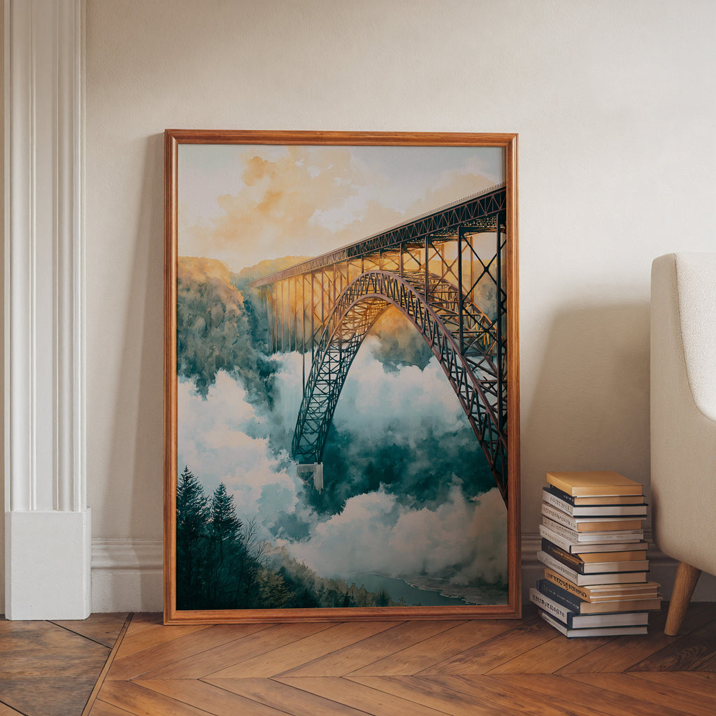 New River Gorge National Park Watercolor Art