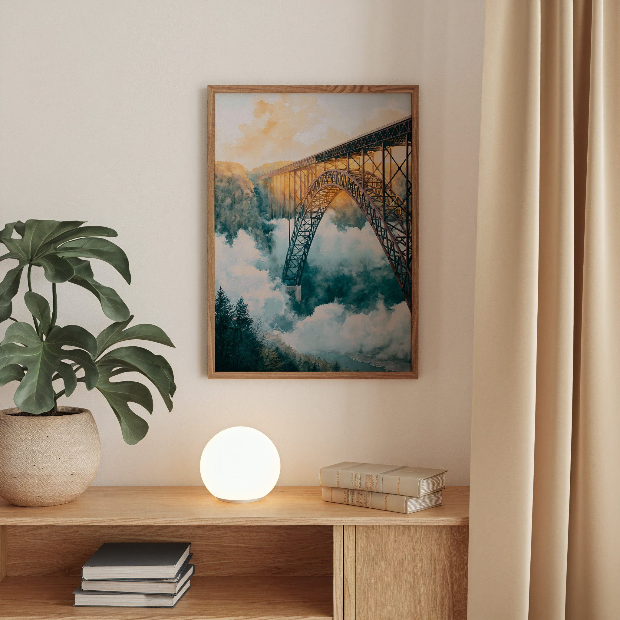 New River Gorge National Park Watercolor Art