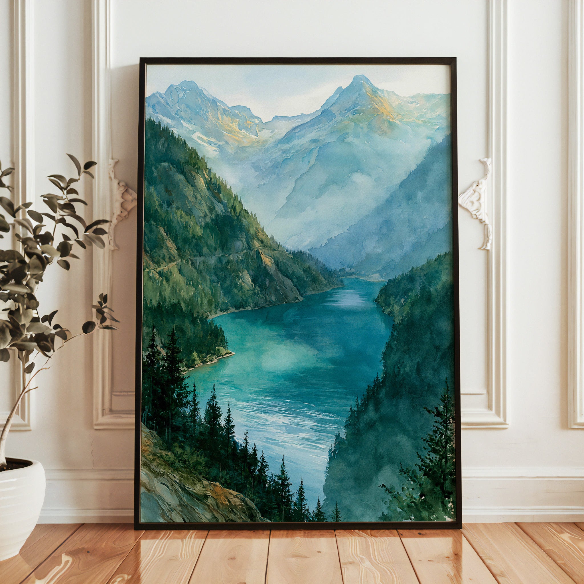 North Cascades National Park Watercolor Art