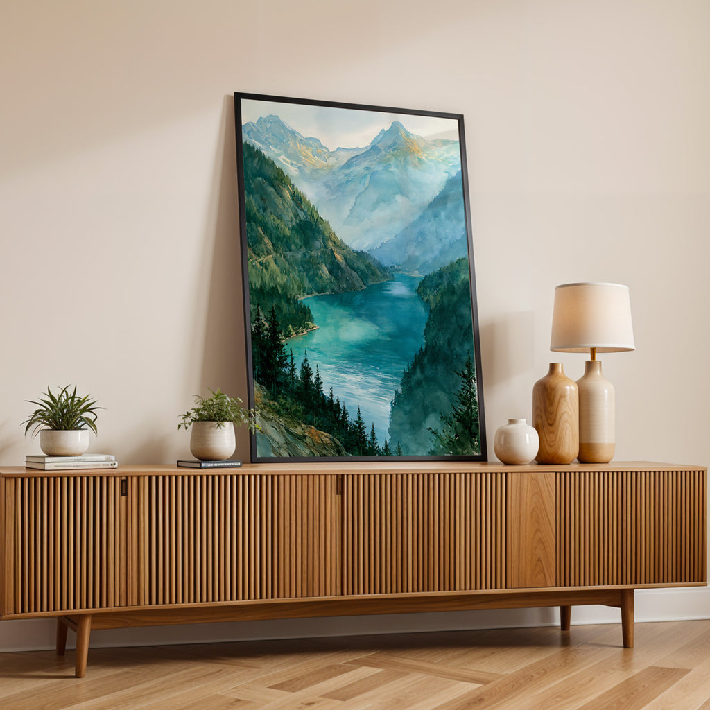 North Cascades National Park Watercolor Art