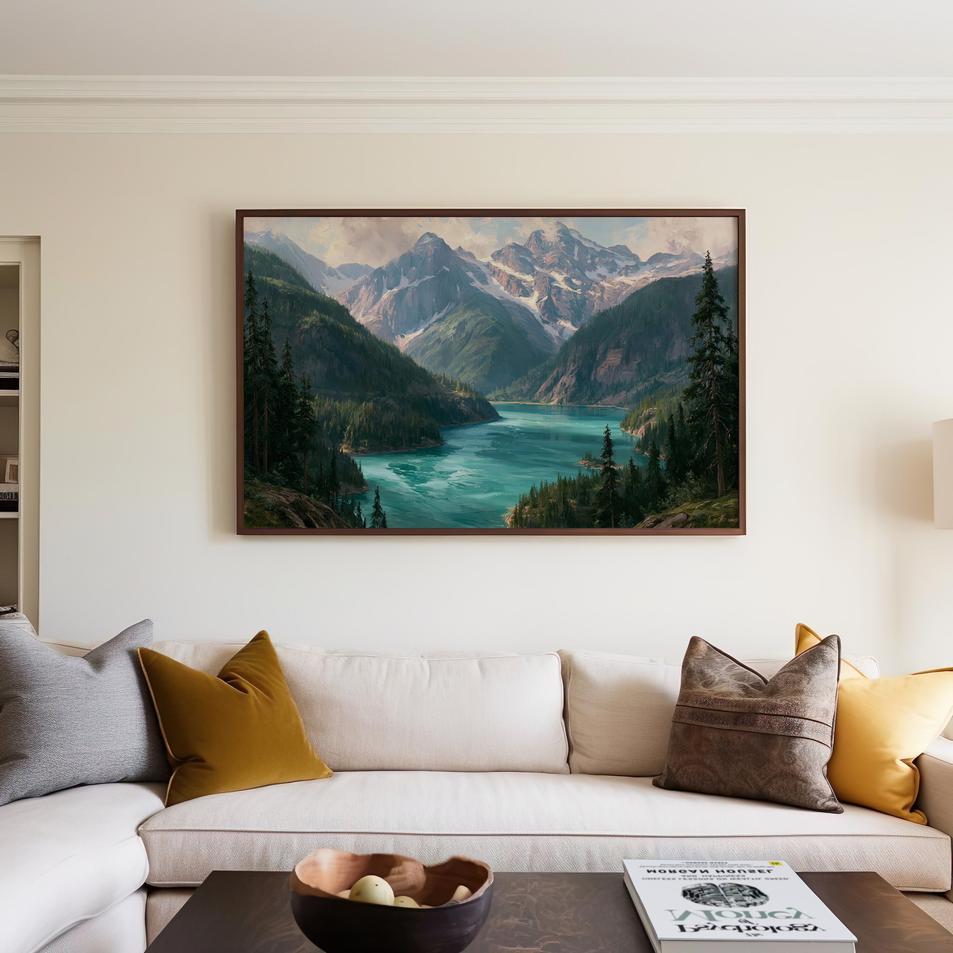 North Cascades National Park Classical Oil Painting