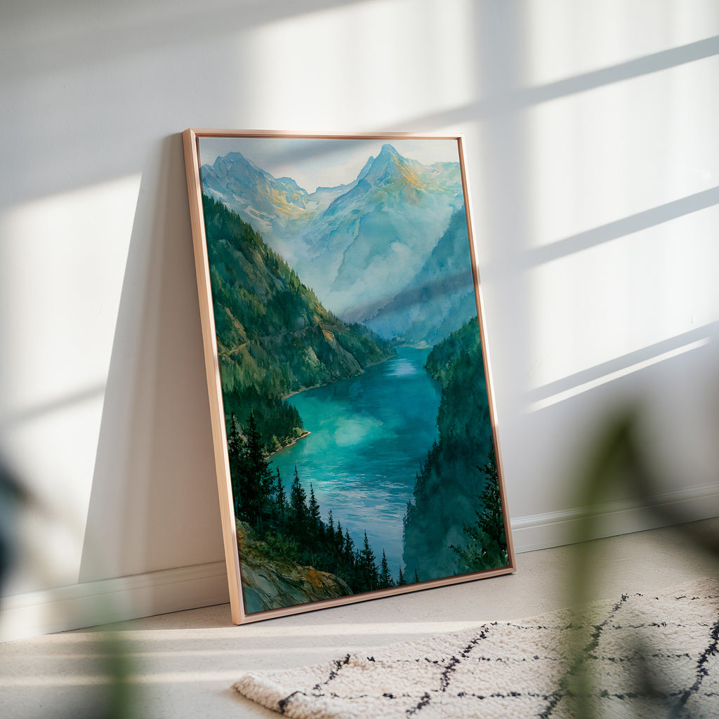North Cascades National Park Watercolor Art