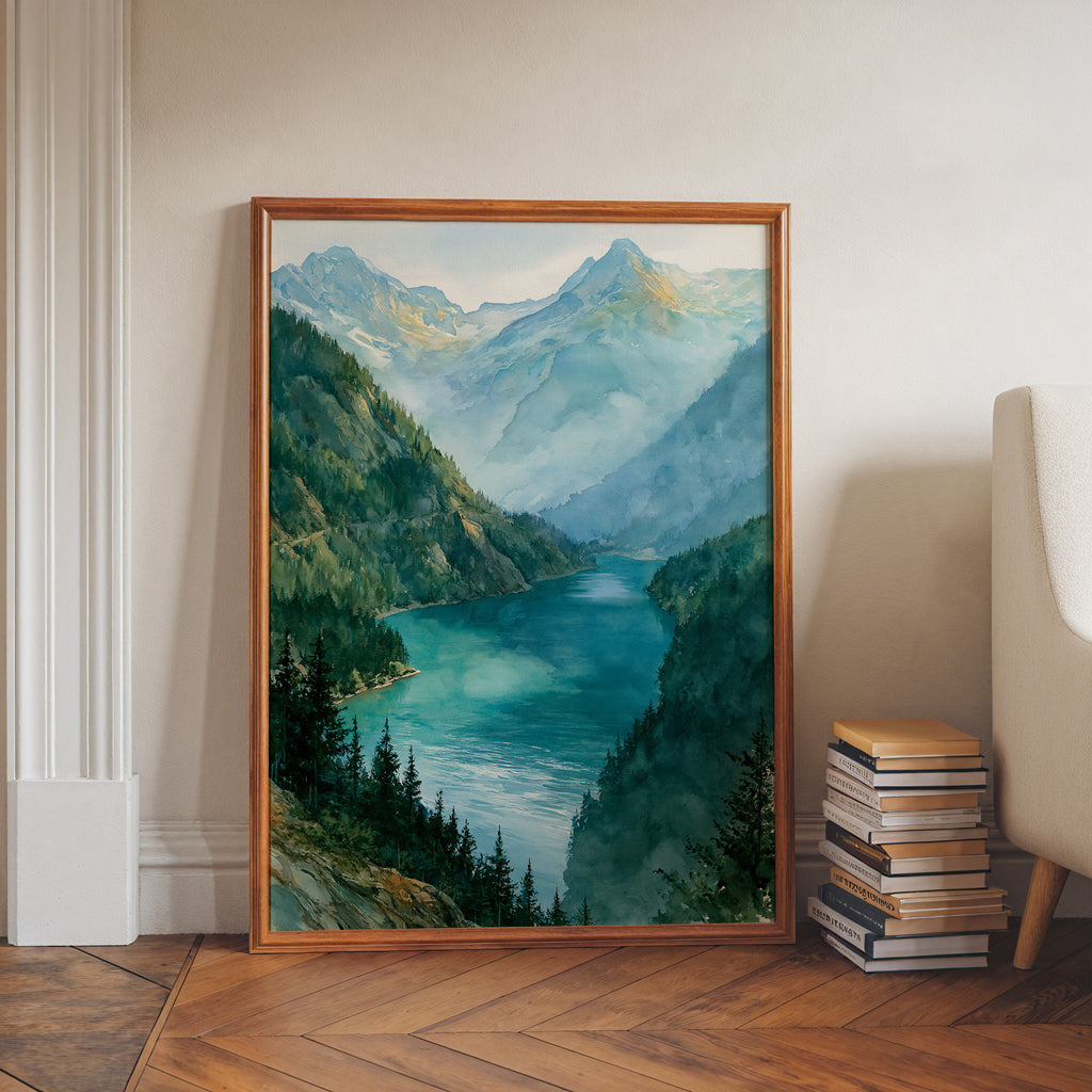 North Cascades National Park Watercolor Art