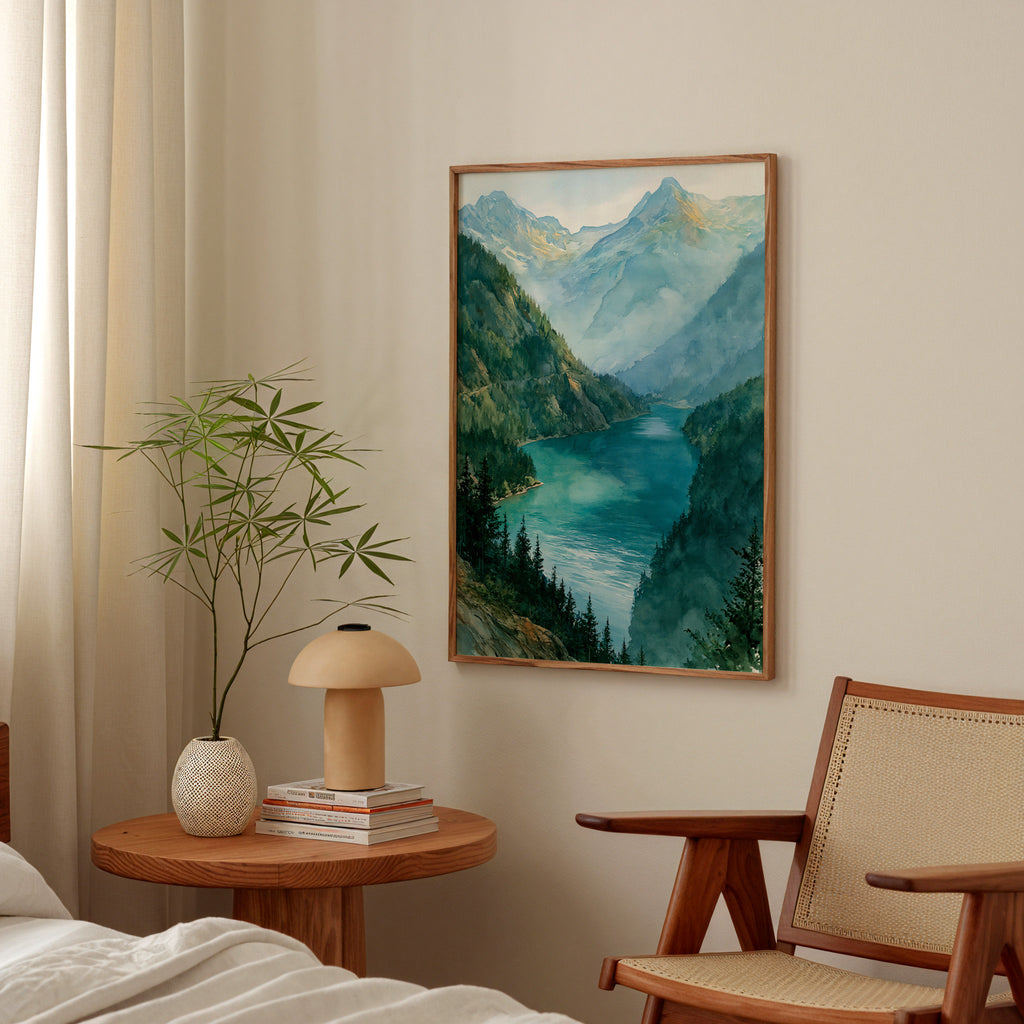 North Cascades National Park Watercolor Art