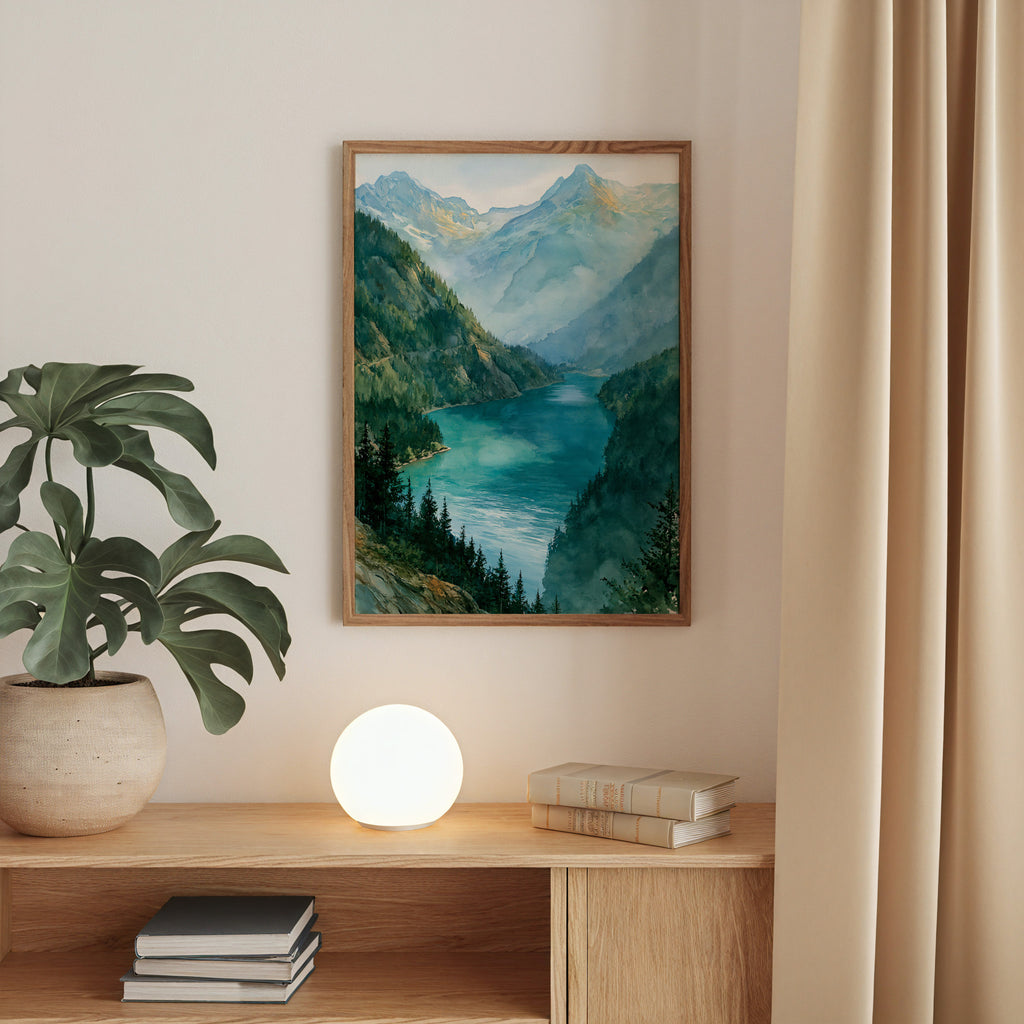 North Cascades National Park Watercolor Art