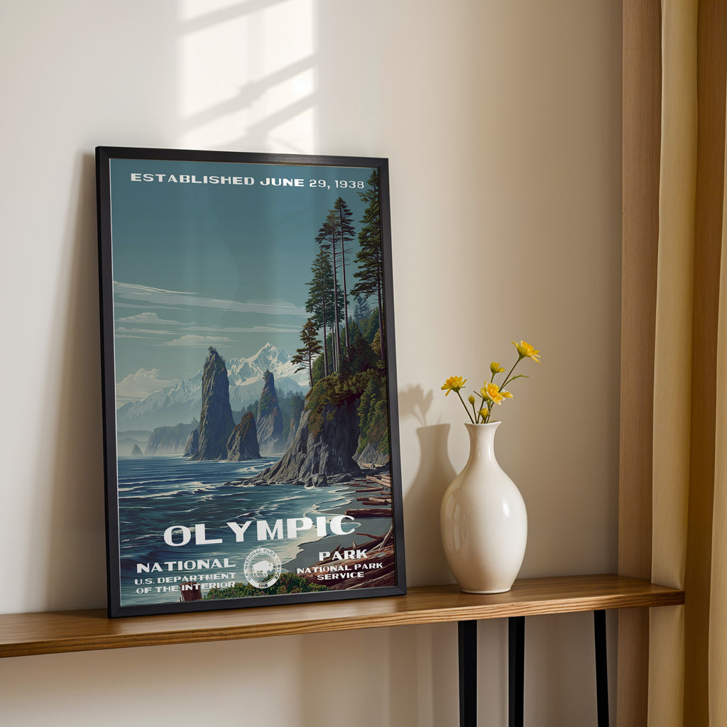 Olympic National Park Vintage WPA