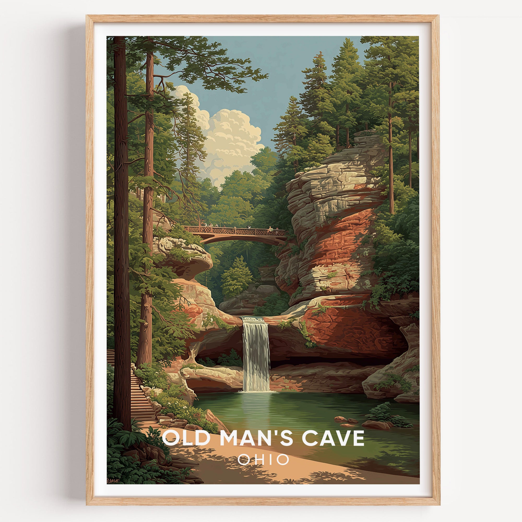Old Man's Cave Hocking Hills State Park Ohio