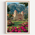 Old Mission Facade Santa Barbara California