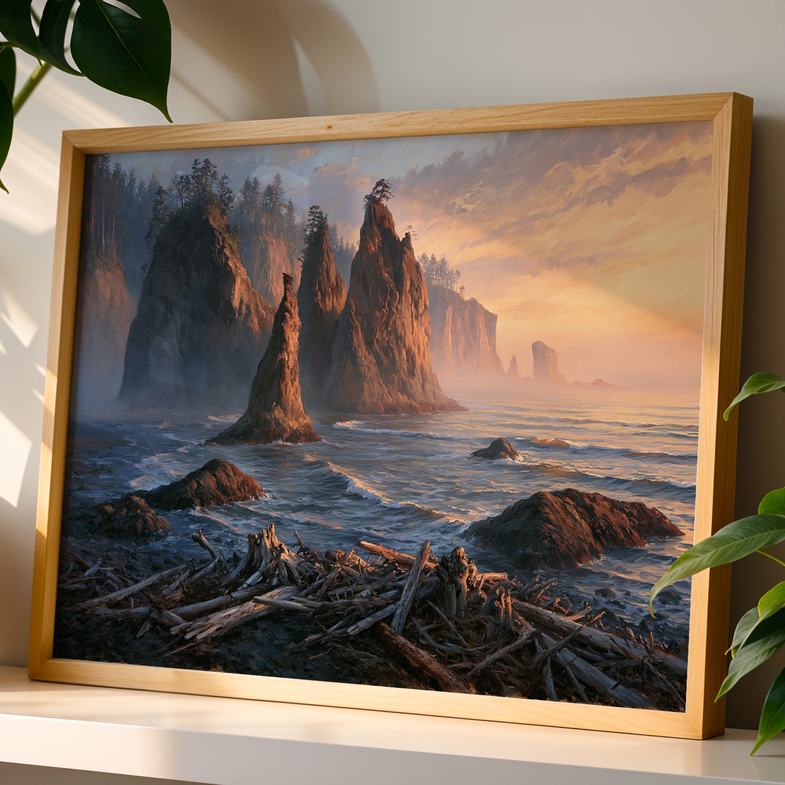 Olympic National Park Classical Oil Painting