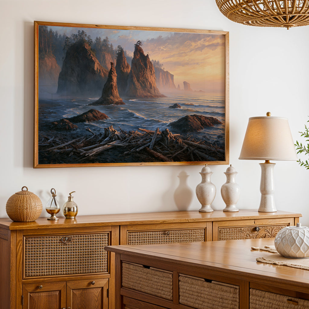 Olympic National Park Classical Oil Painting