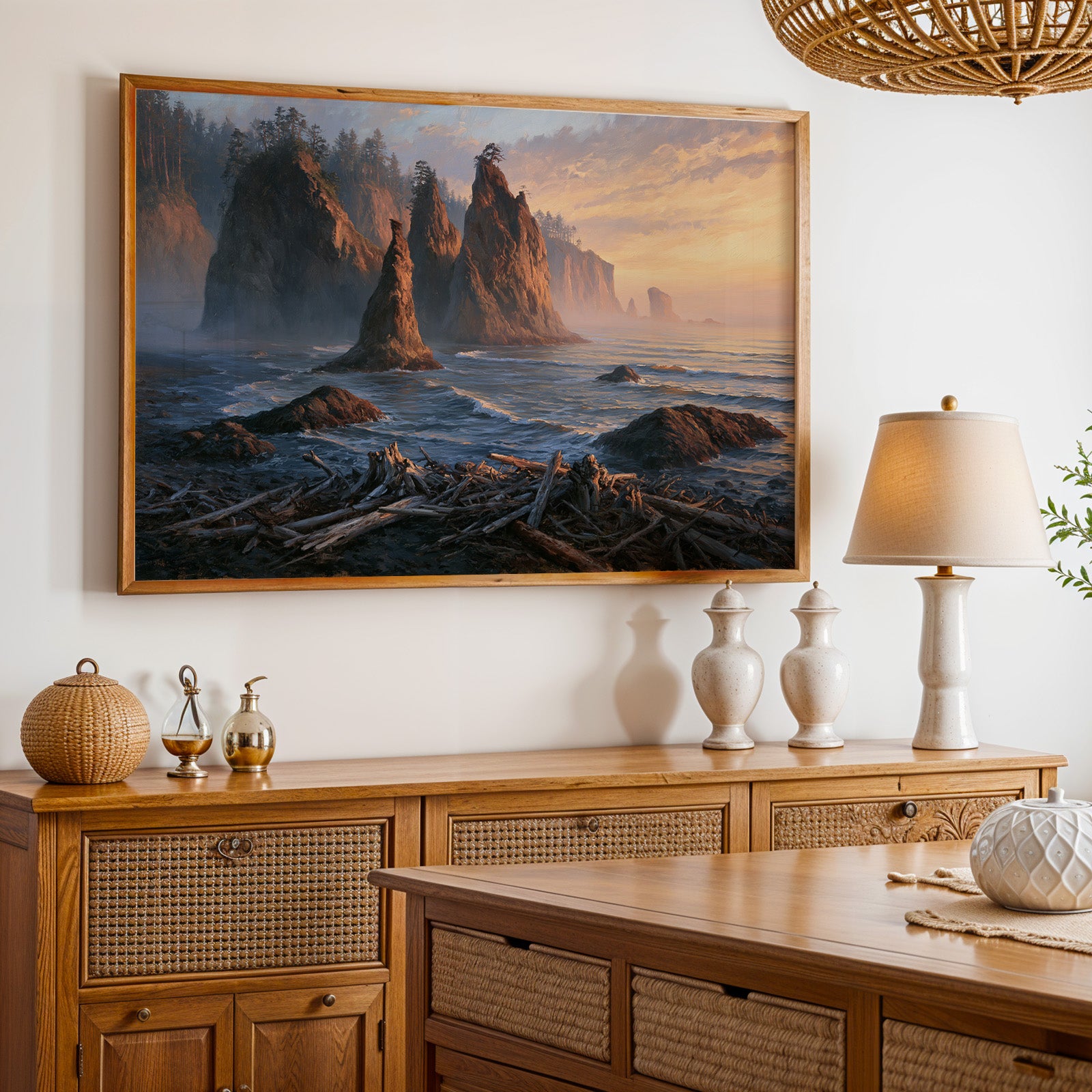 Olympic National Park Classical Oil Painting