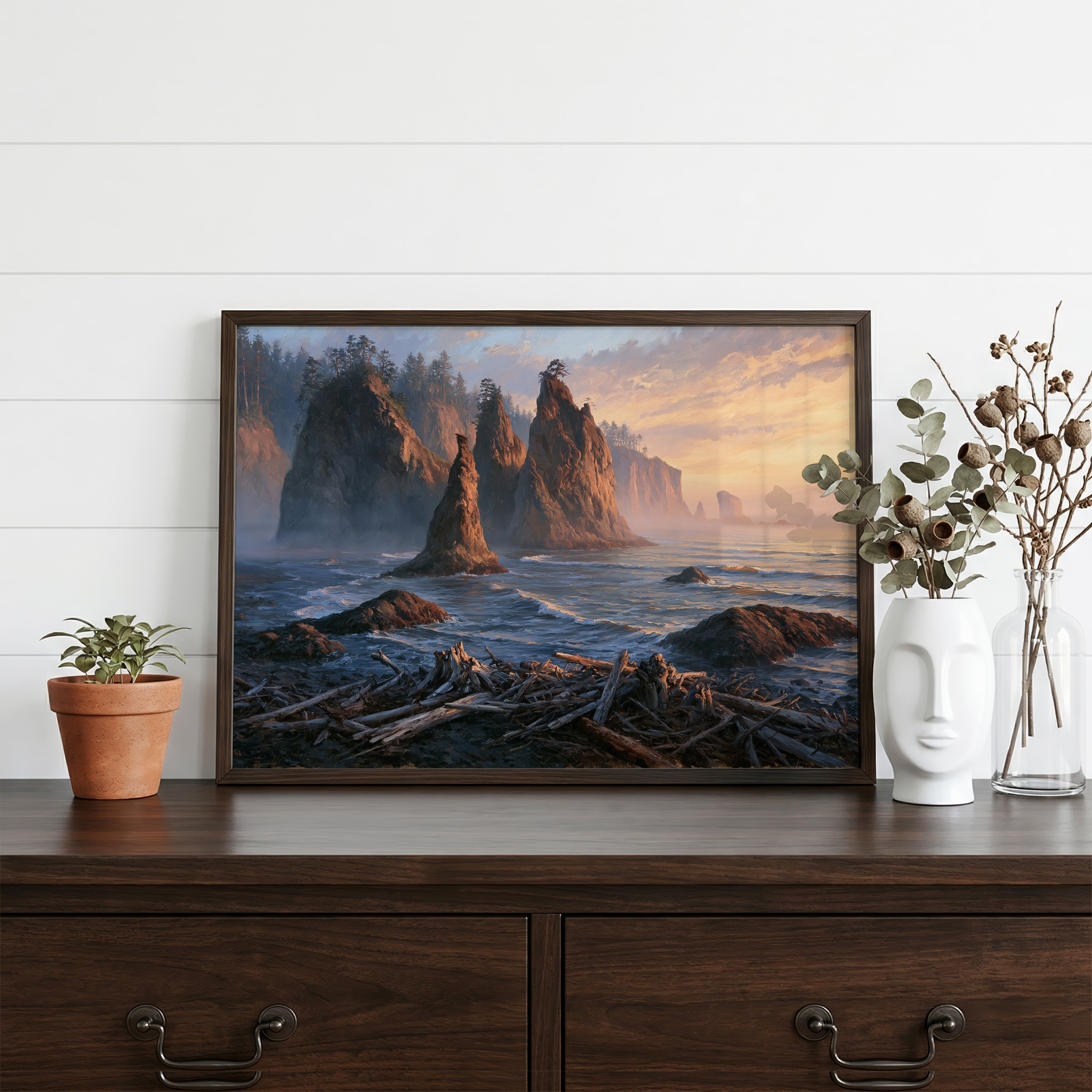 Olympic National Park Classical Oil Painting