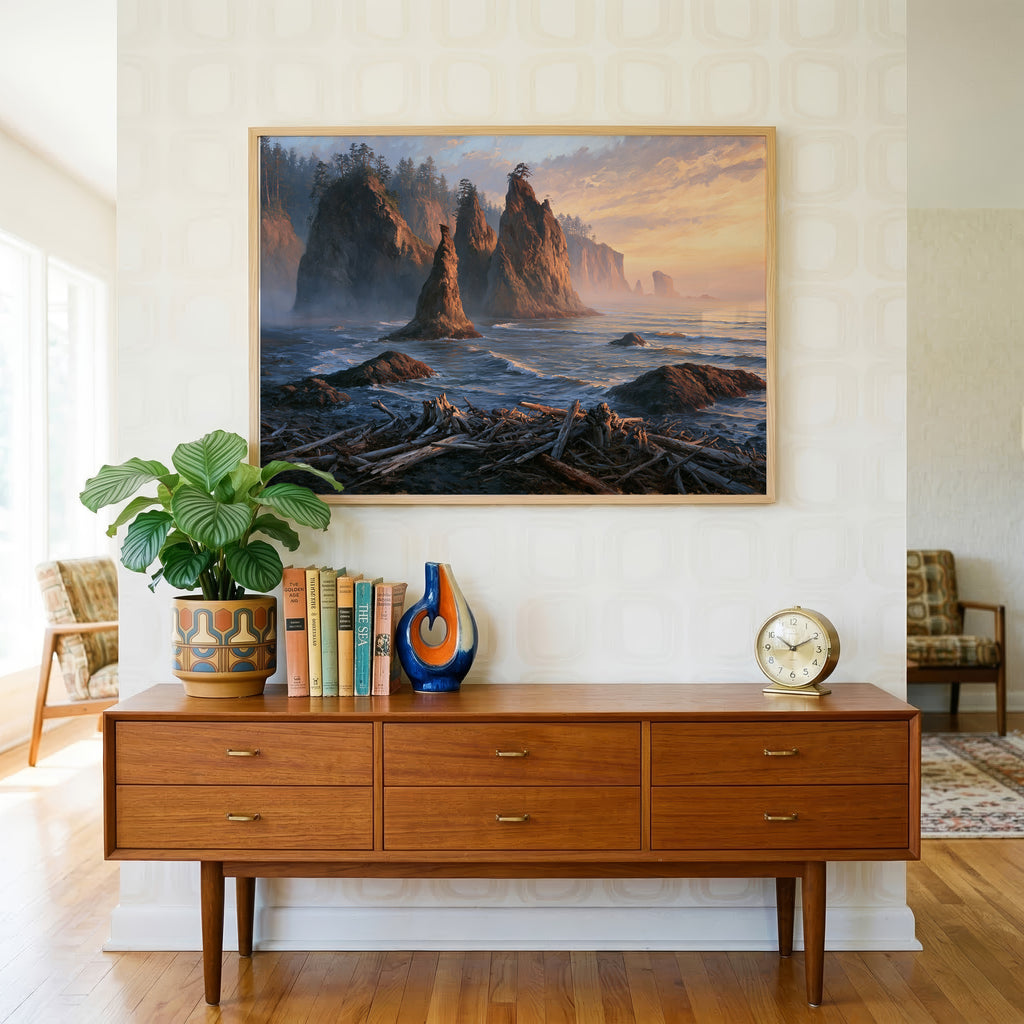 Olympic National Park Classical Oil Painting
