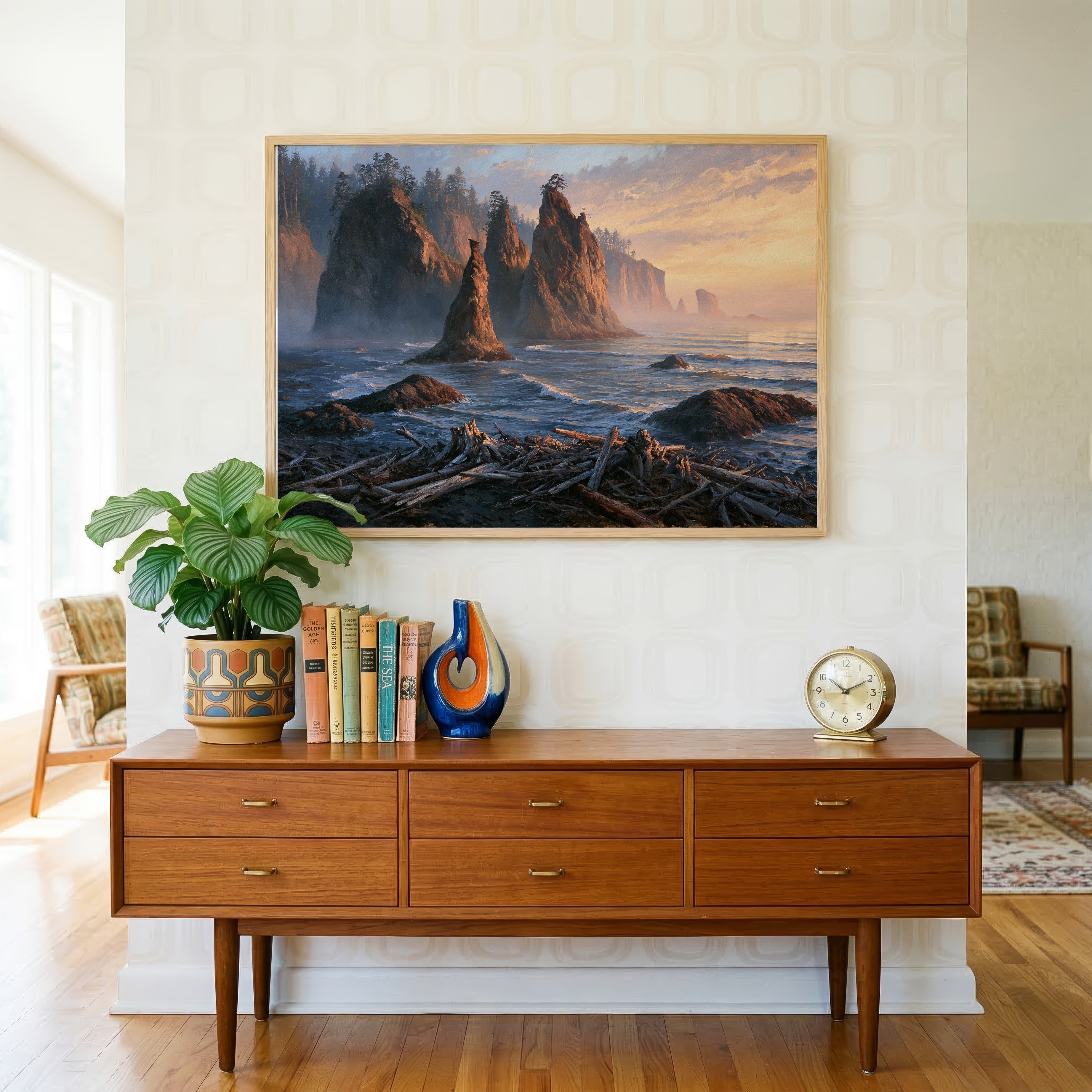 Olympic National Park Classical Oil Painting