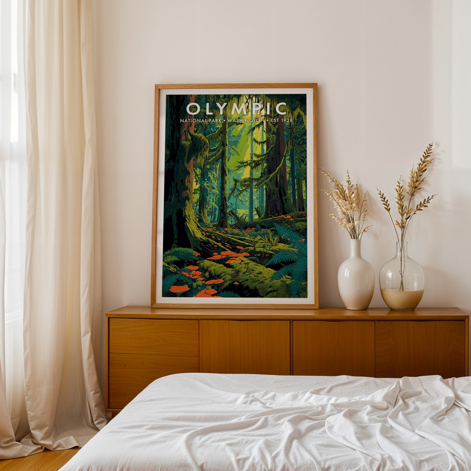 Retro Olympic National Park Print