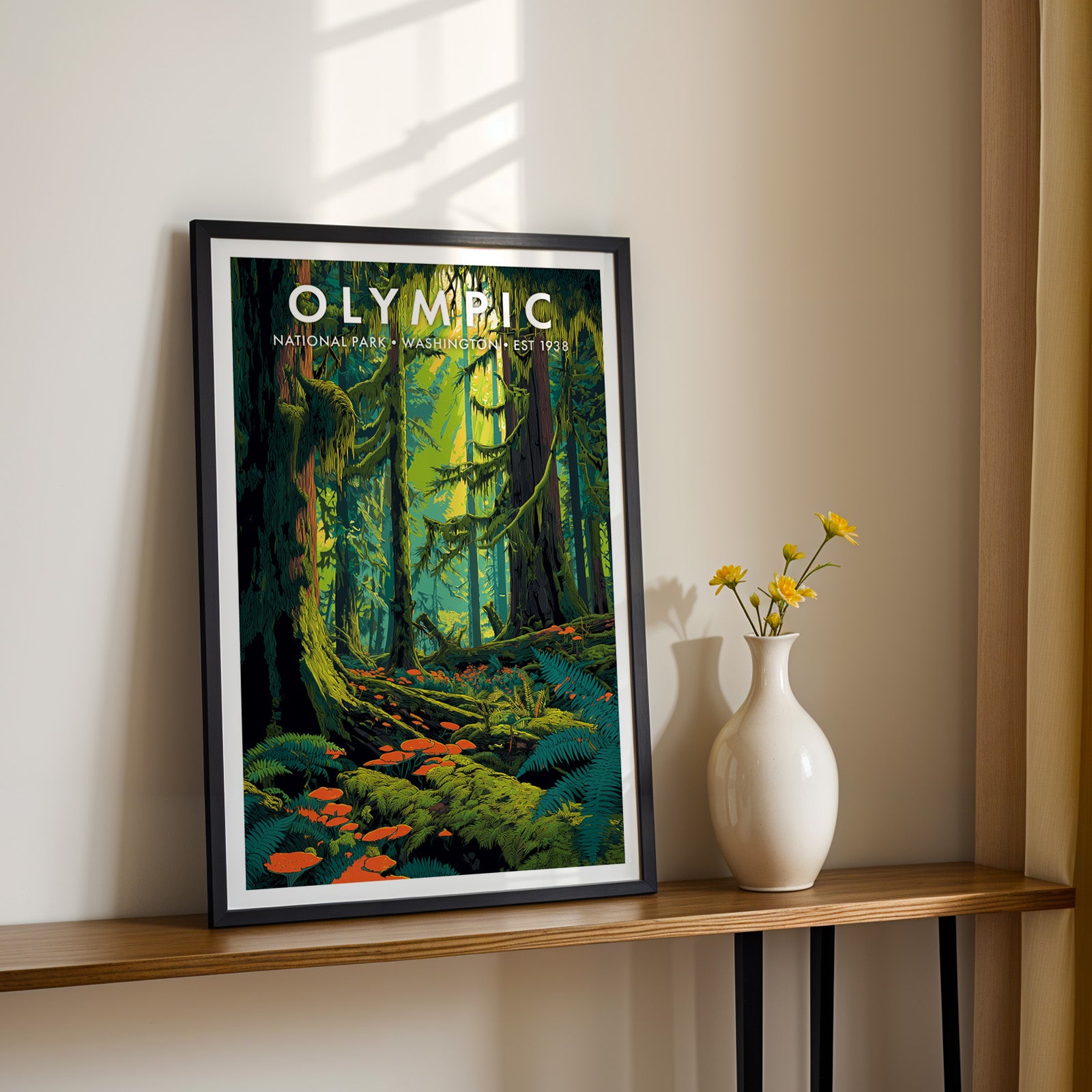 Retro Olympic National Park Print