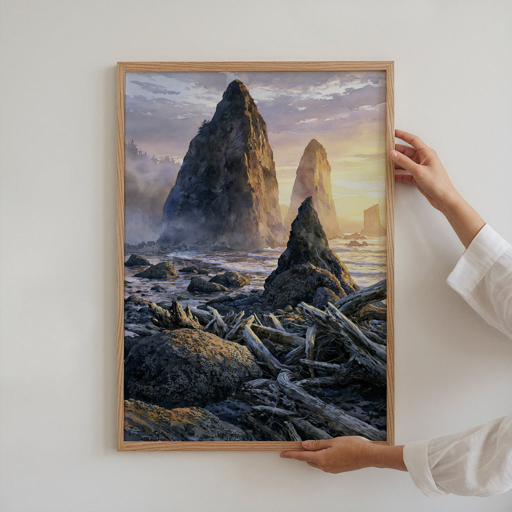 Olympic National Park Watercolor Art