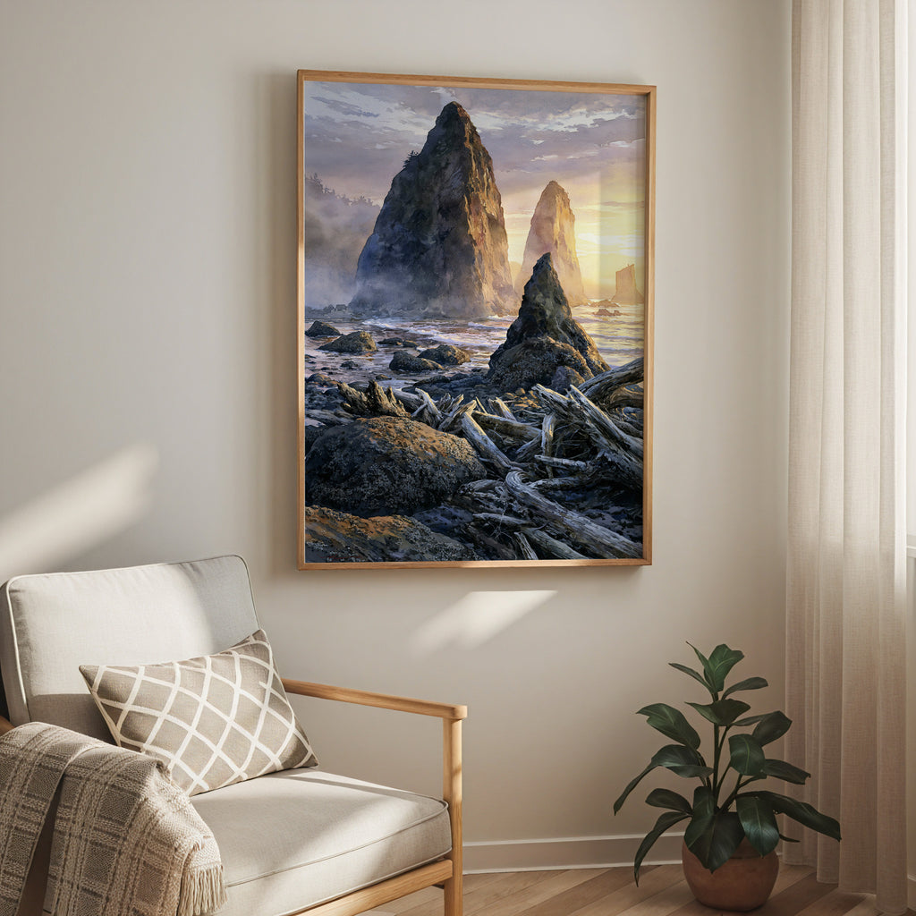 Olympic National Park Watercolor Art
