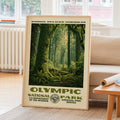 Olympic National Park Vintage WPA Art
