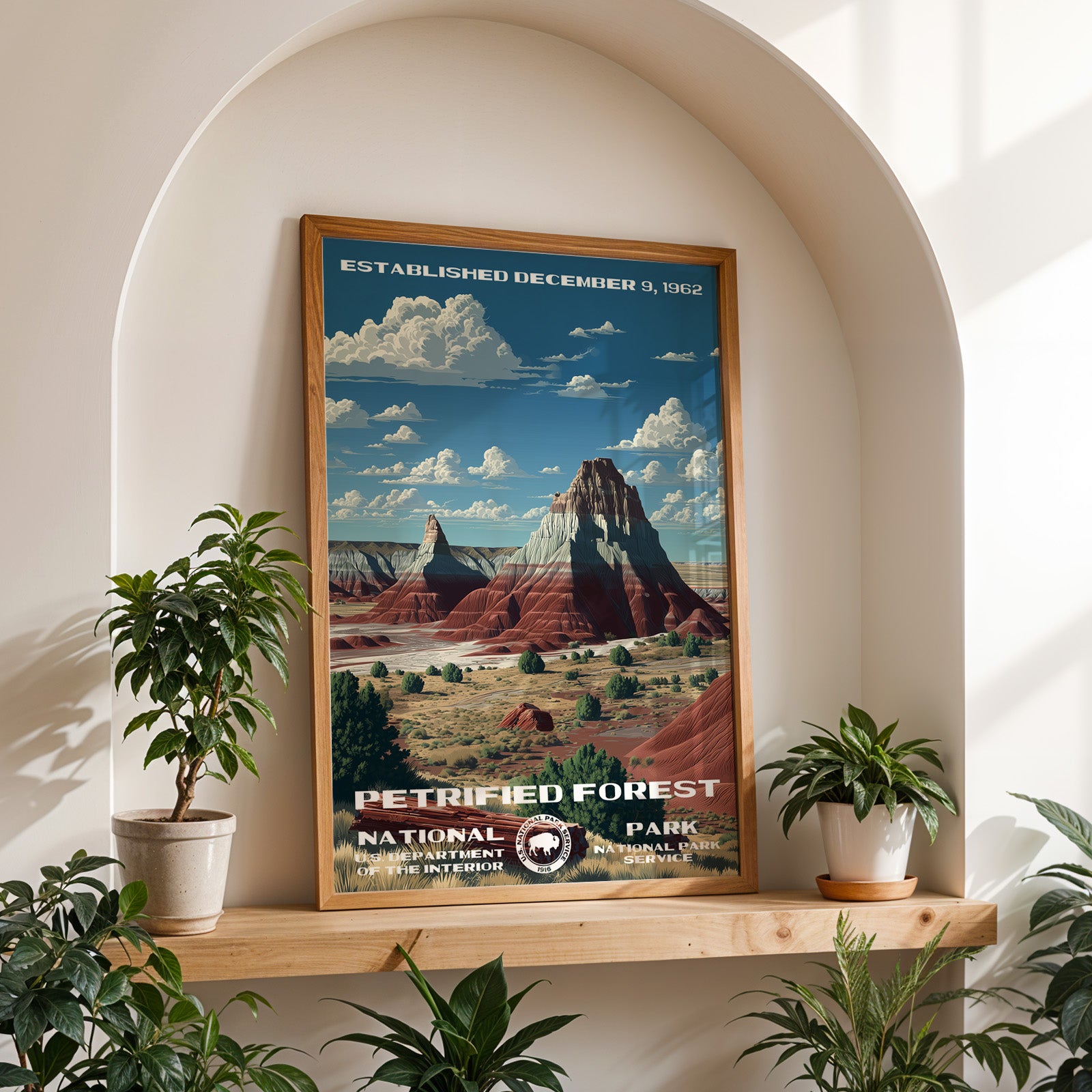Petrified Forest National Park Vintage WPA