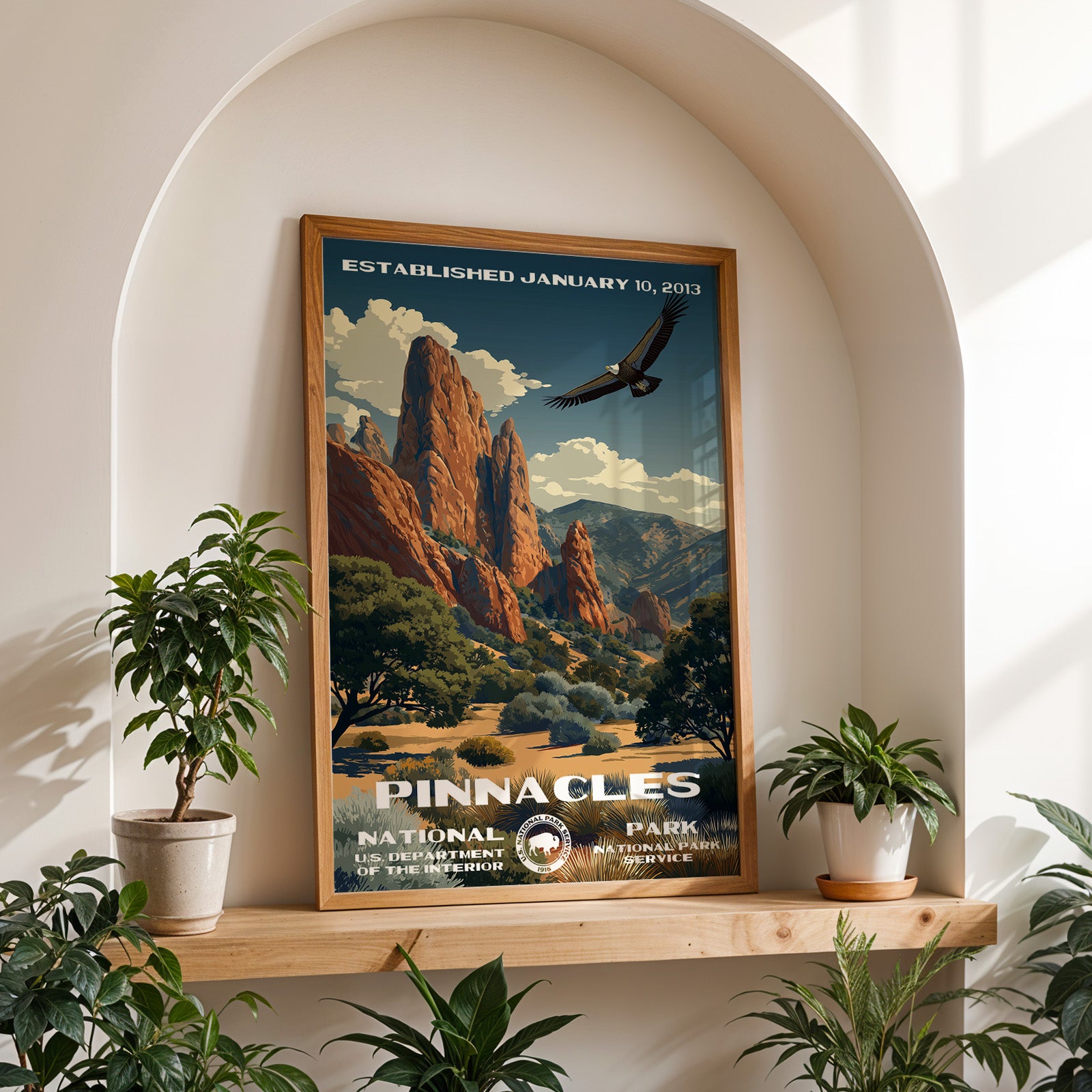 Pinnacles National Park Vintage WPA