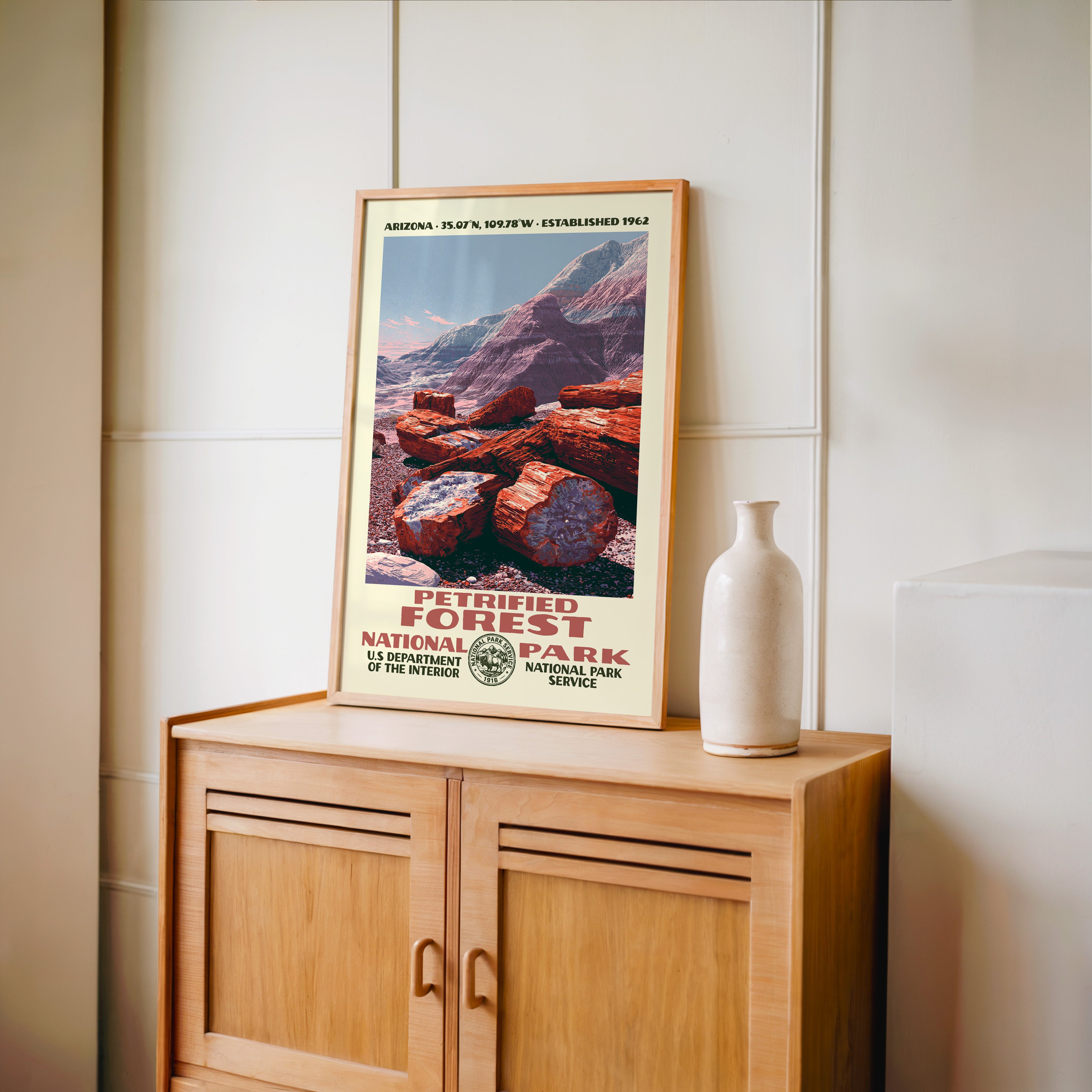 Petrified Forest National Park Vintage WPA Art