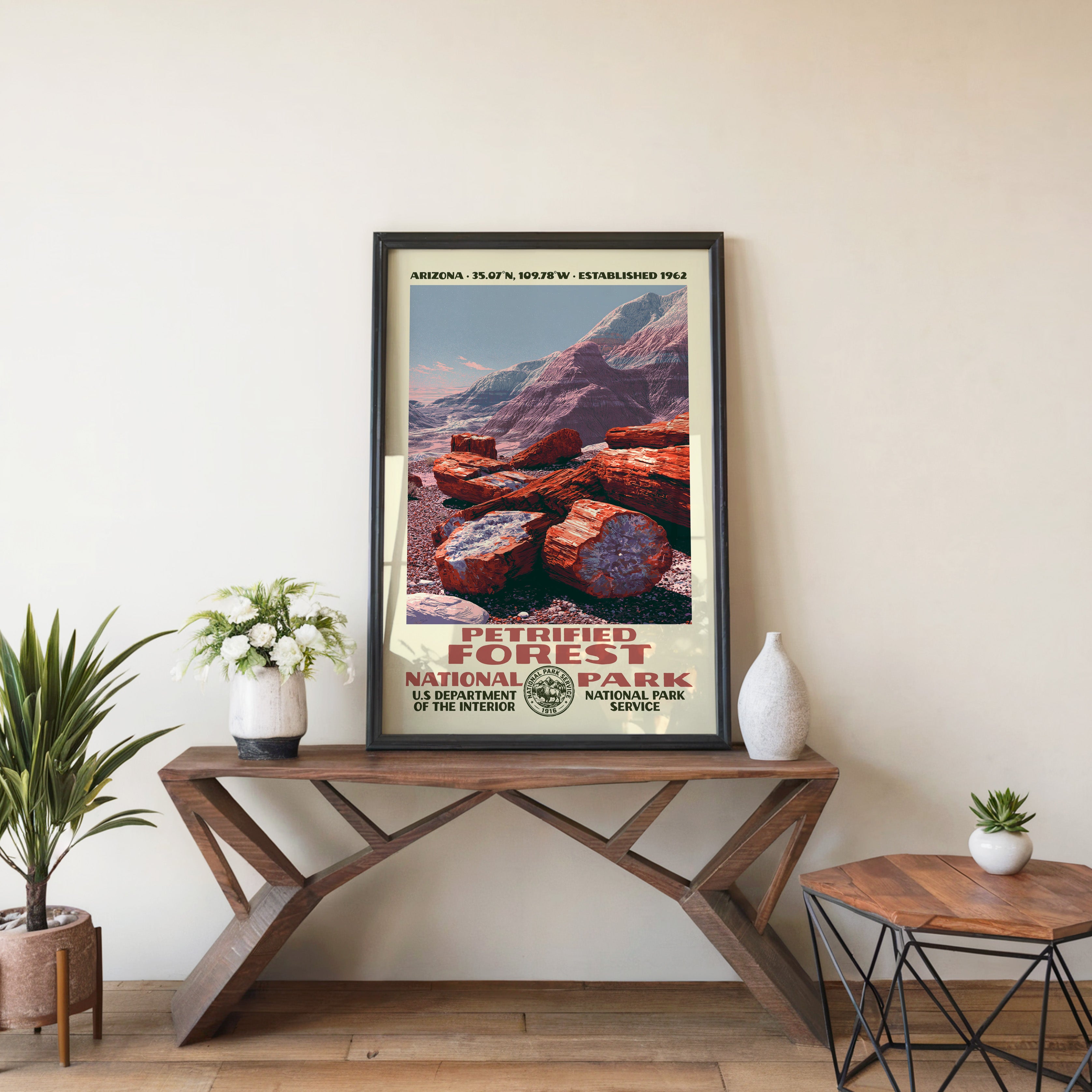 Petrified Forest National Park Vintage WPA Art