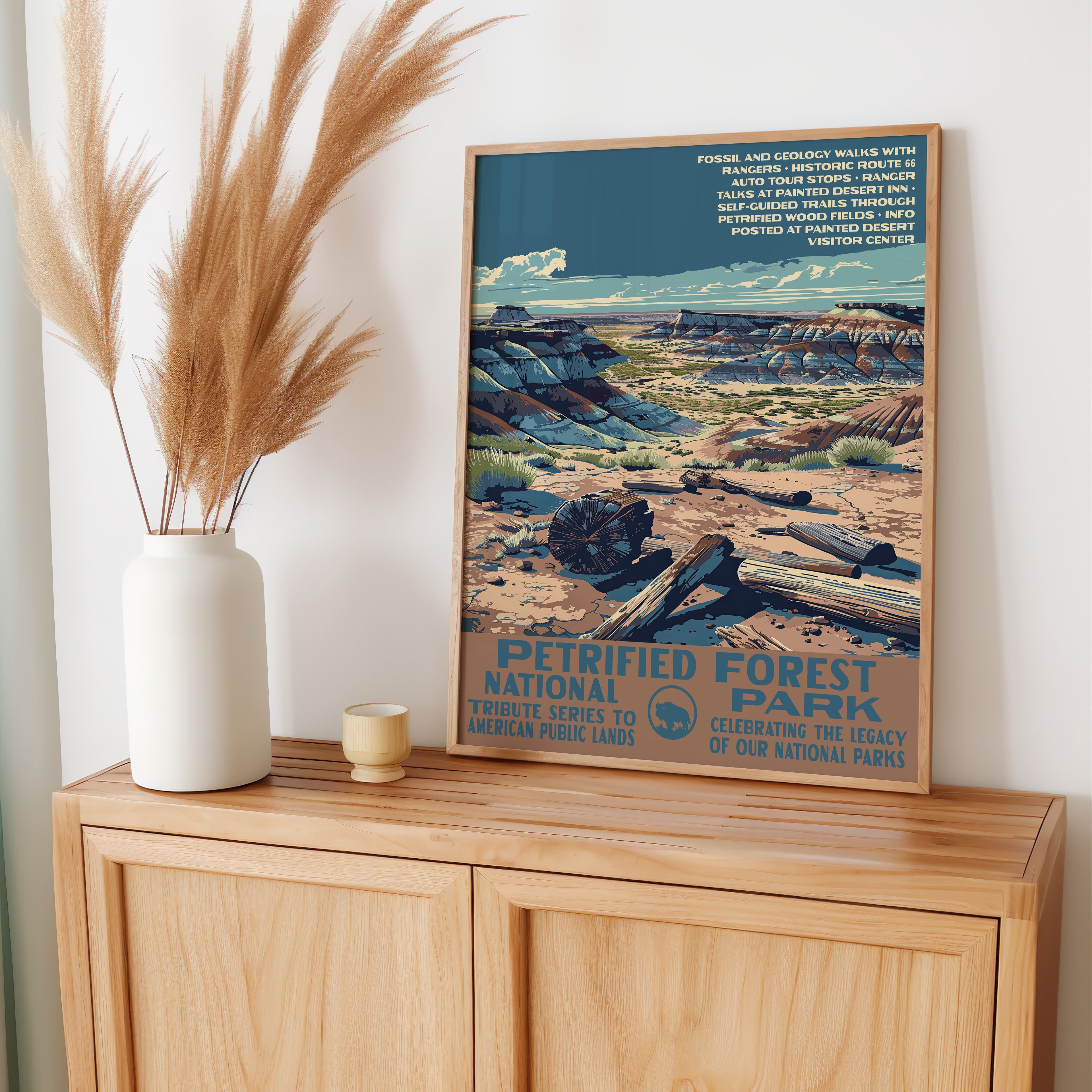 Petrified Forest National Park Vintage WPA Art
