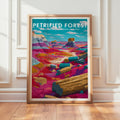 Retro Petrified Forest National Park Print