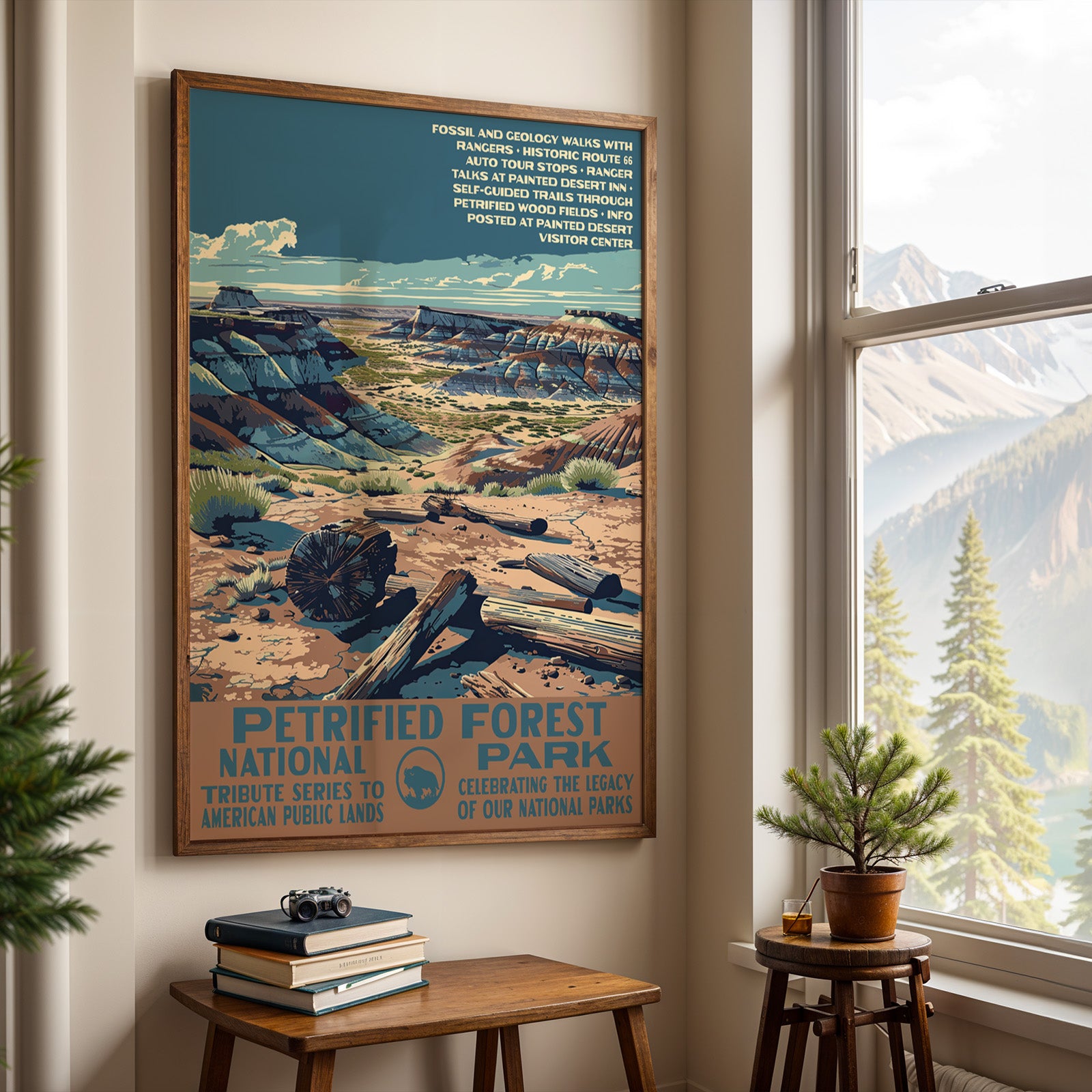 Petrified Forest National Park Vintage WPA Art