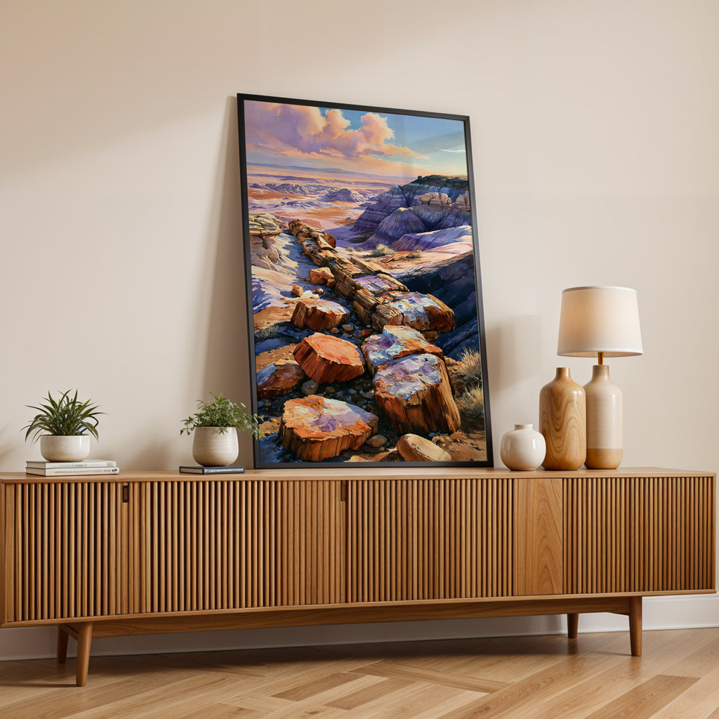 Petrified Forest National Park Watercolor Art