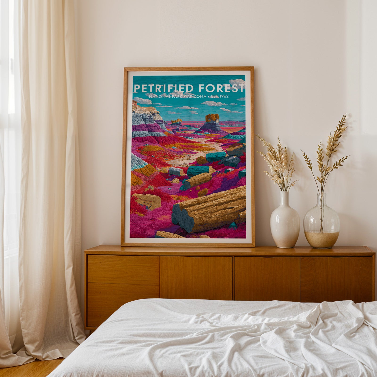 Retro Petrified Forest National Park Print