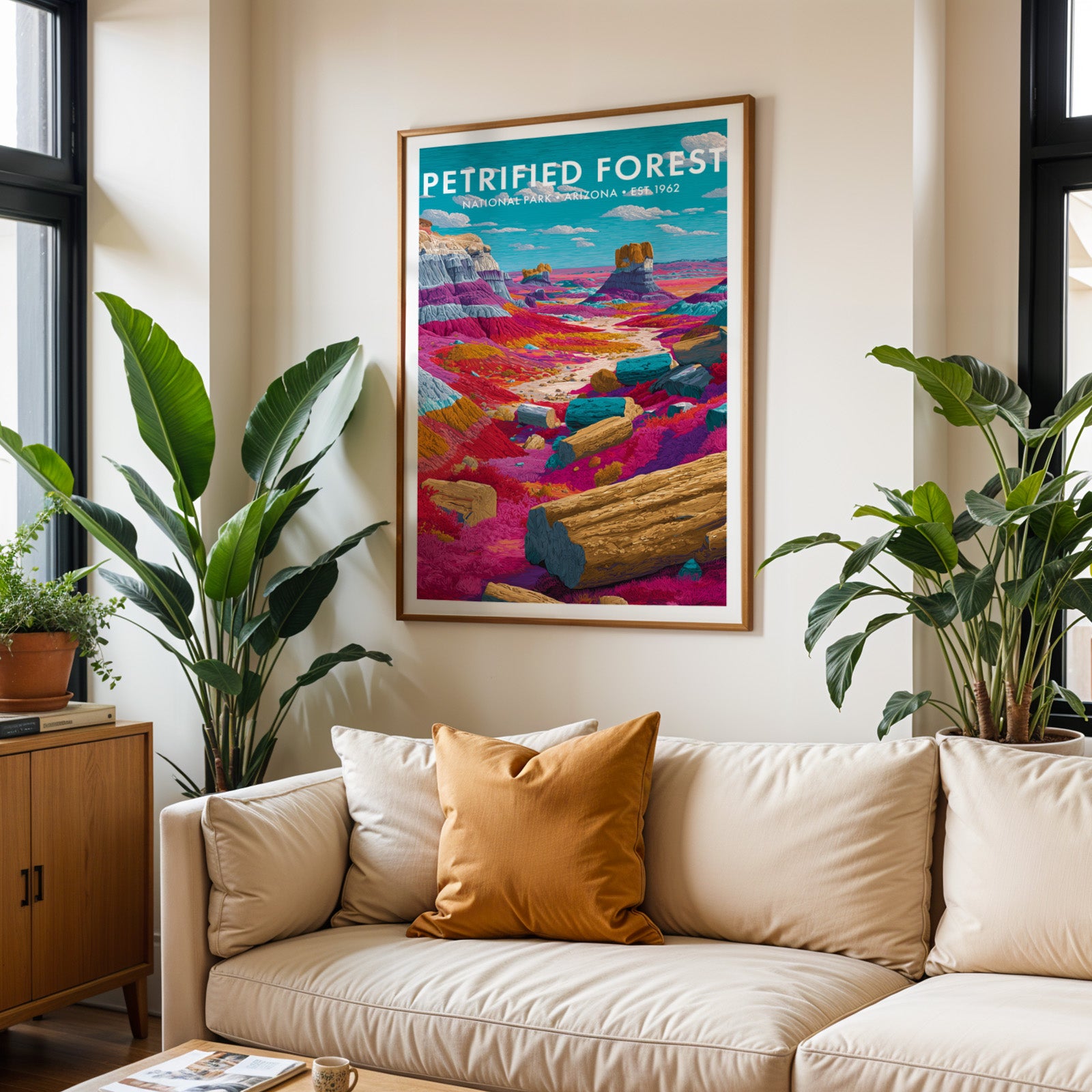 Retro Petrified Forest National Park Print