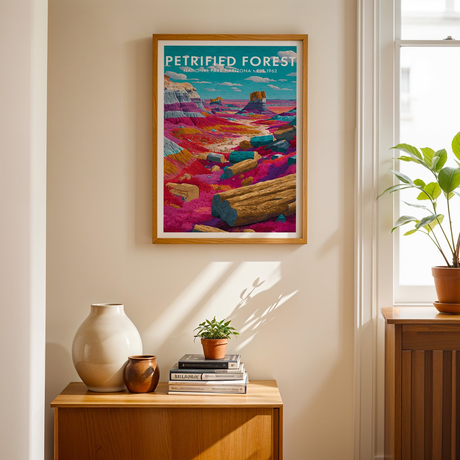 Retro Petrified Forest National Park Print