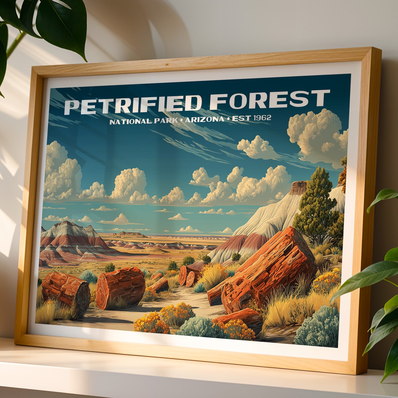 Petrified Forest National Park Horizontal Vintage Art