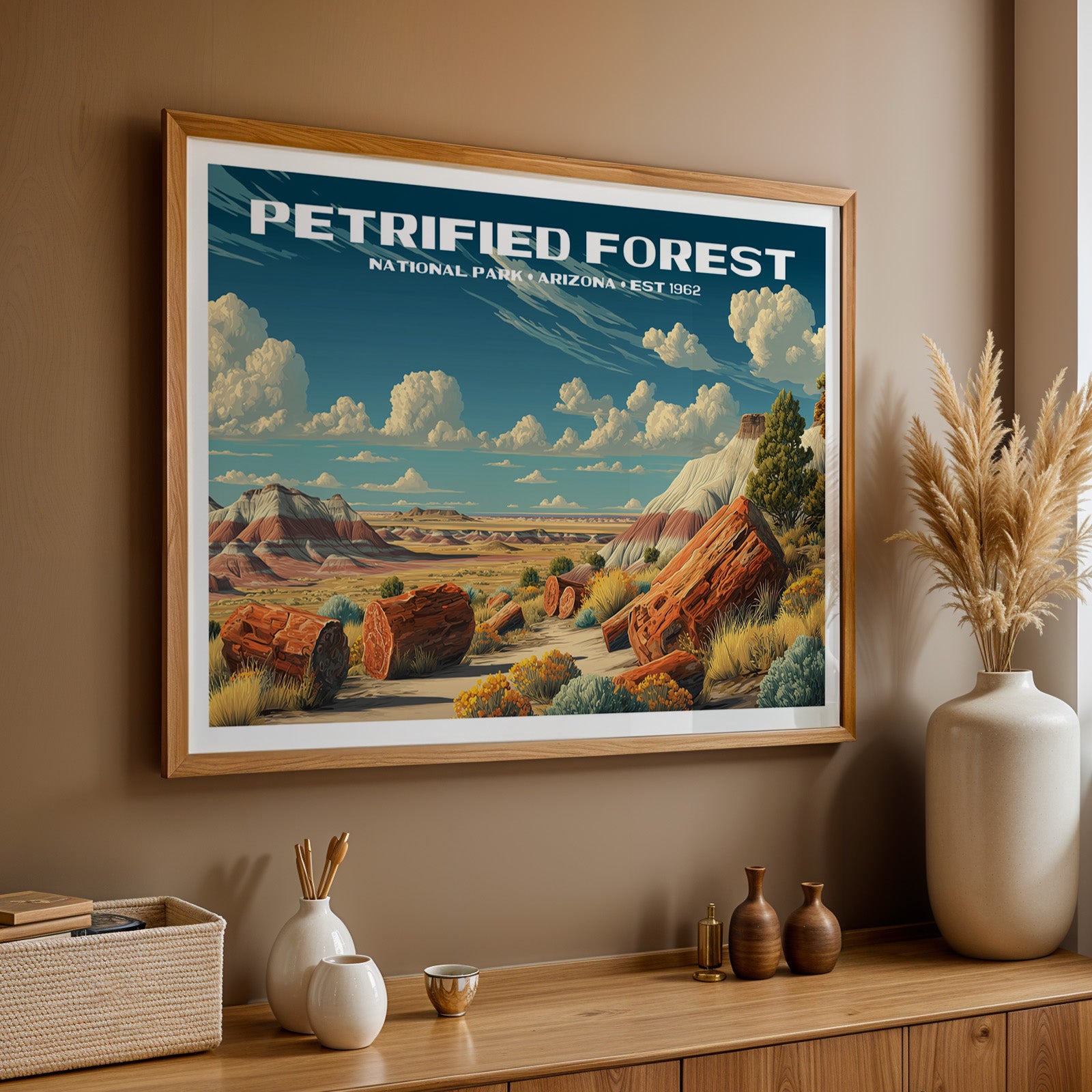 Petrified Forest National Park Horizontal Vintage Art