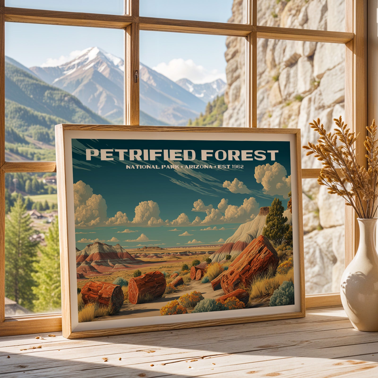Petrified Forest National Park Horizontal Vintage Art