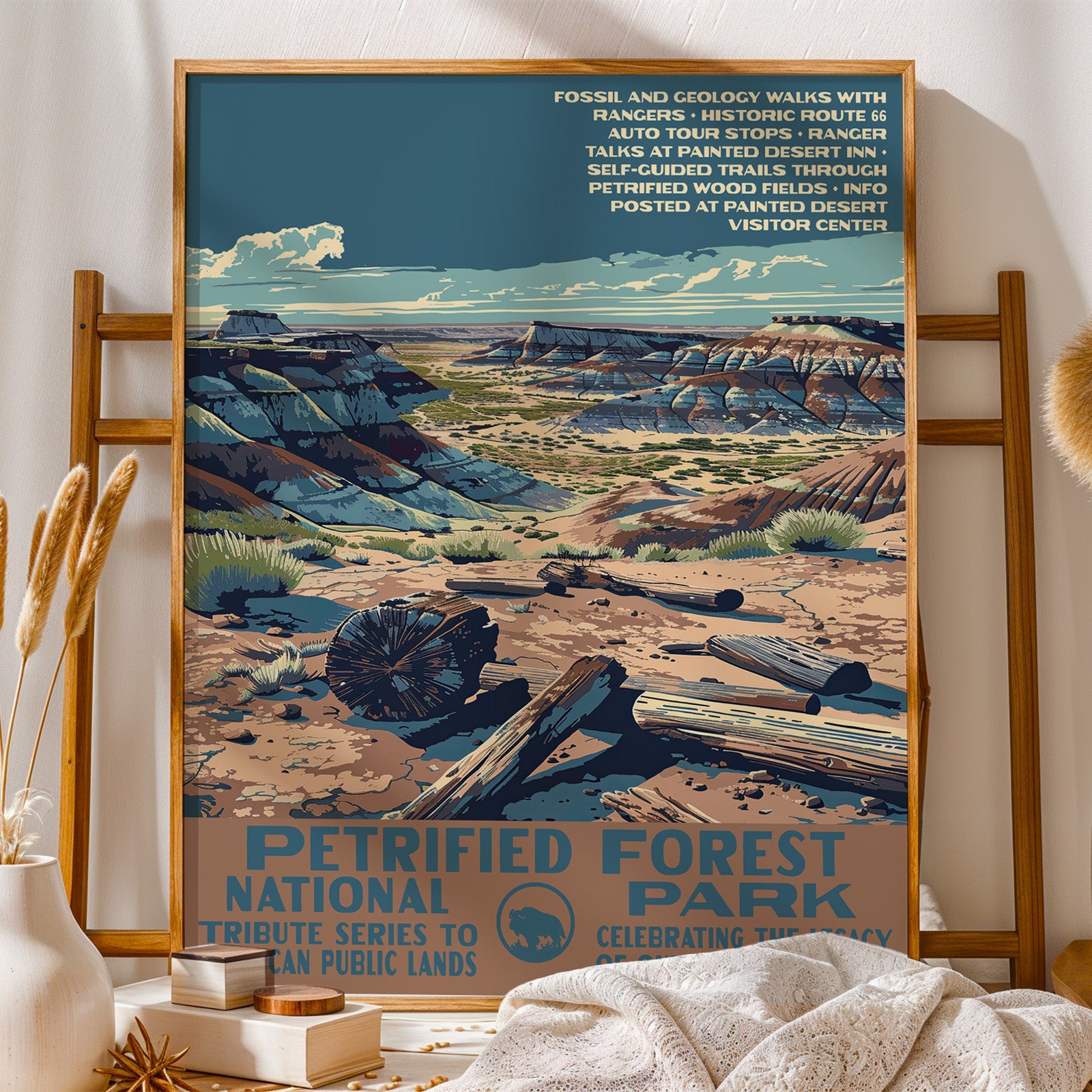 Petrified Forest National Park Vintage WPA Art