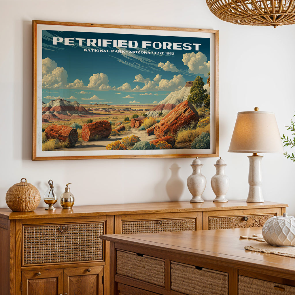 Petrified Forest National Park Horizontal Vintage Art