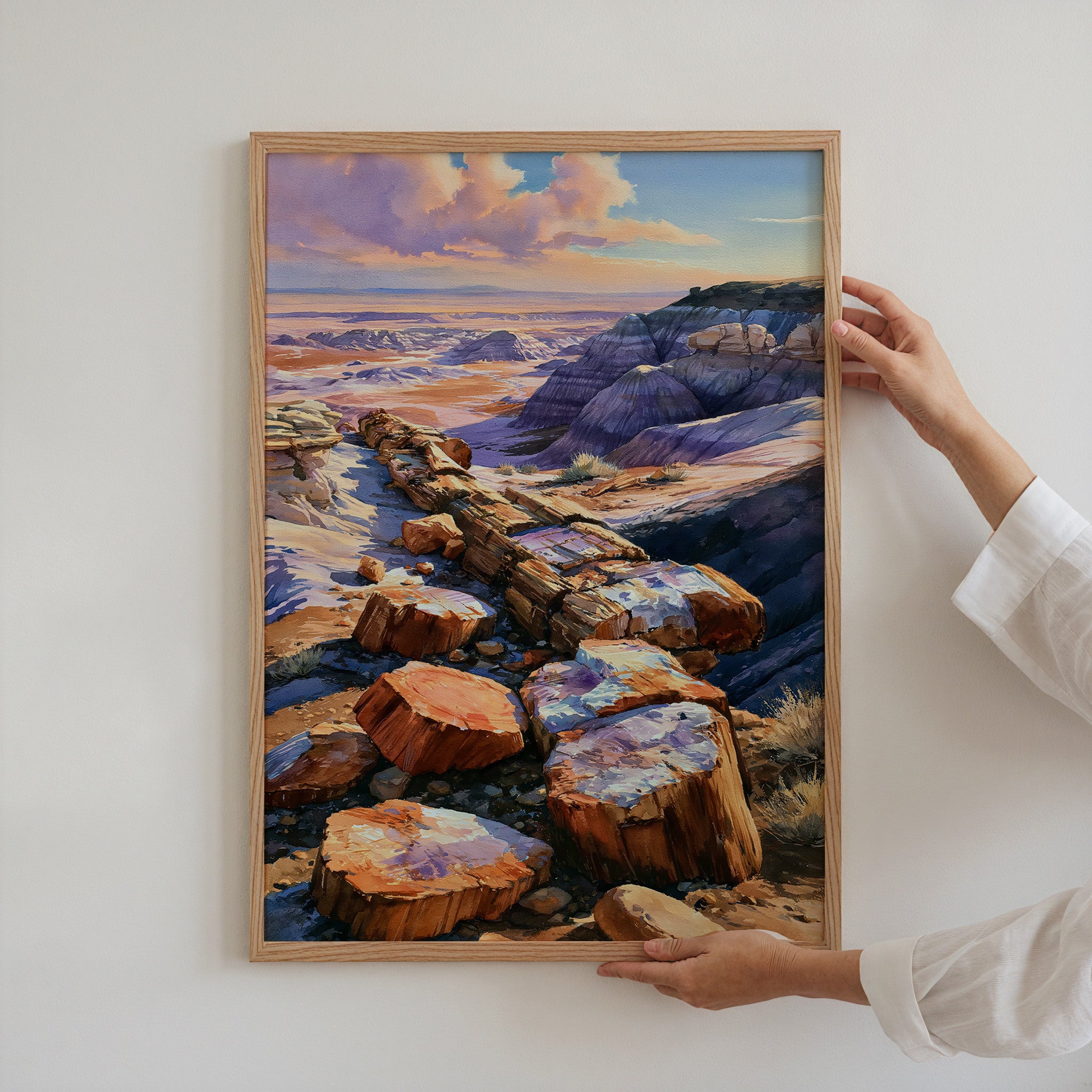 Petrified Forest National Park Watercolor Art