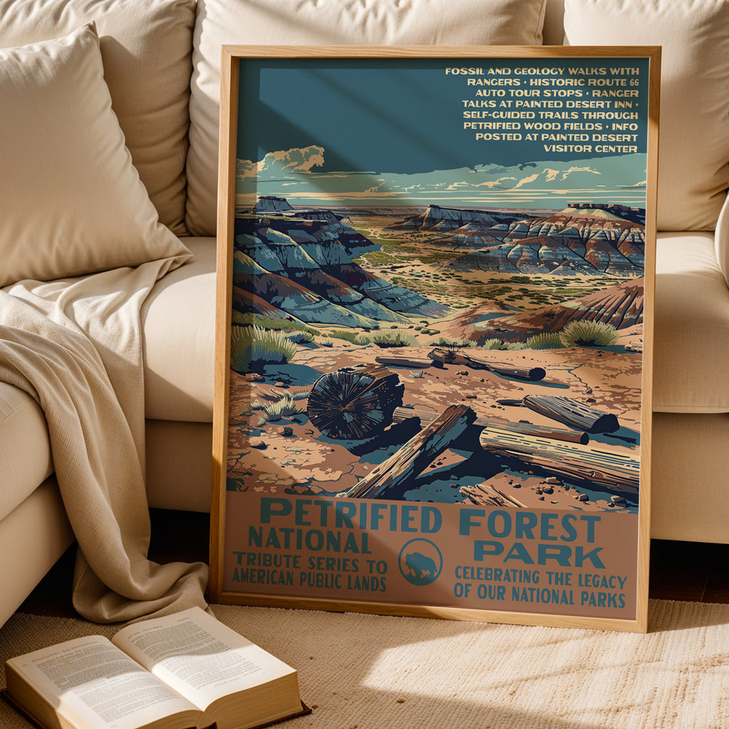 Petrified Forest National Park Vintage WPA Art