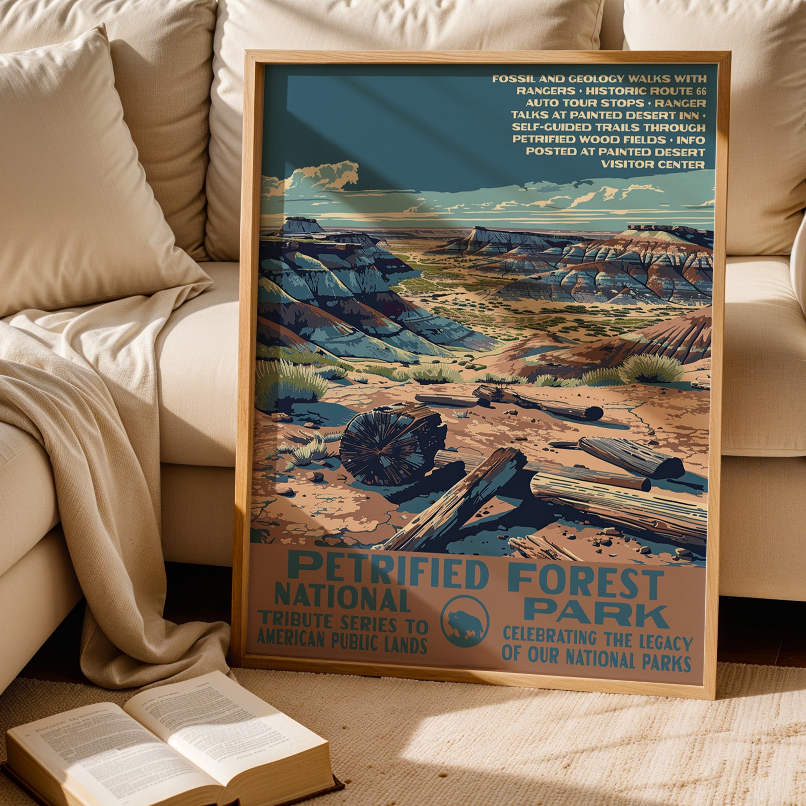 Petrified Forest National Park Vintage WPA Art