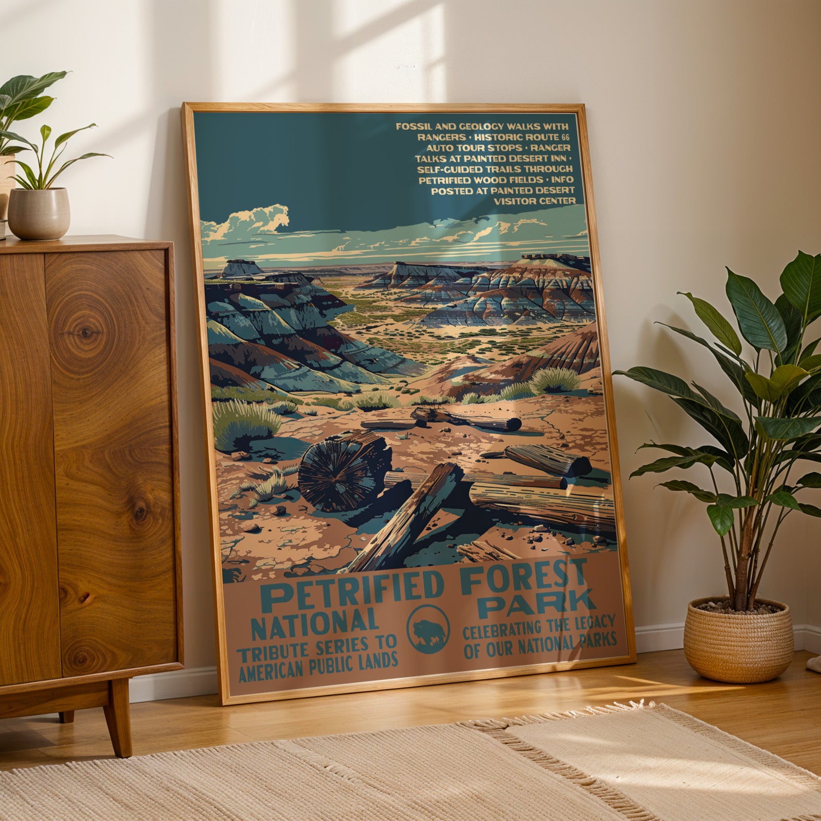 Petrified Forest National Park Vintage WPA Art
