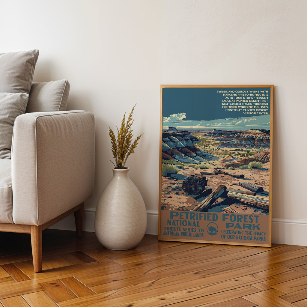 Petrified Forest National Park Vintage WPA Art