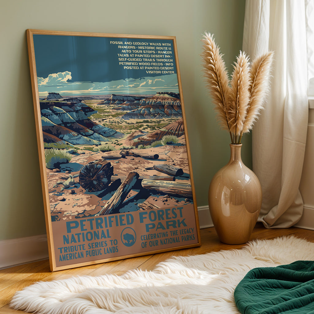 Petrified Forest National Park Vintage WPA Art