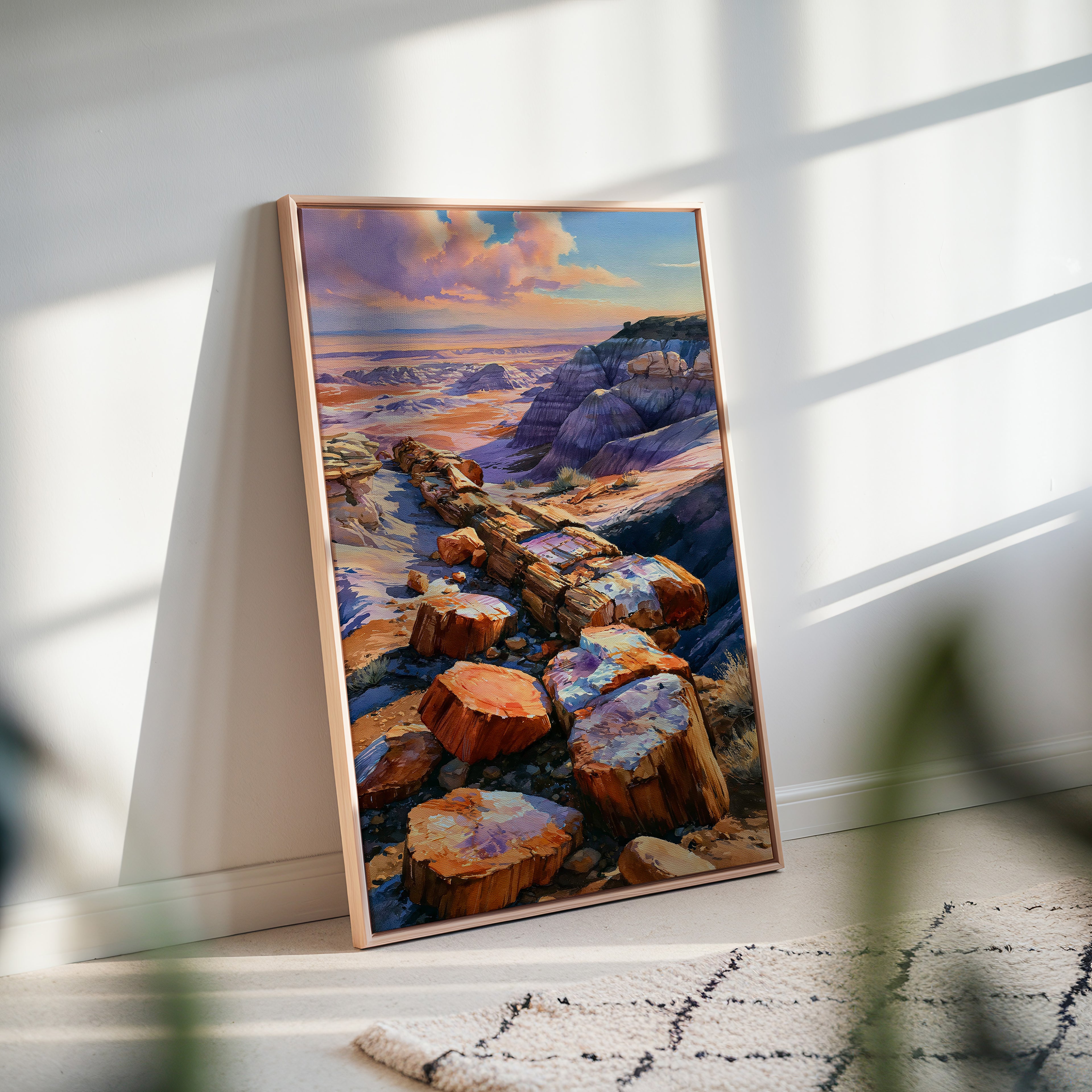 Petrified Forest National Park Watercolor Art