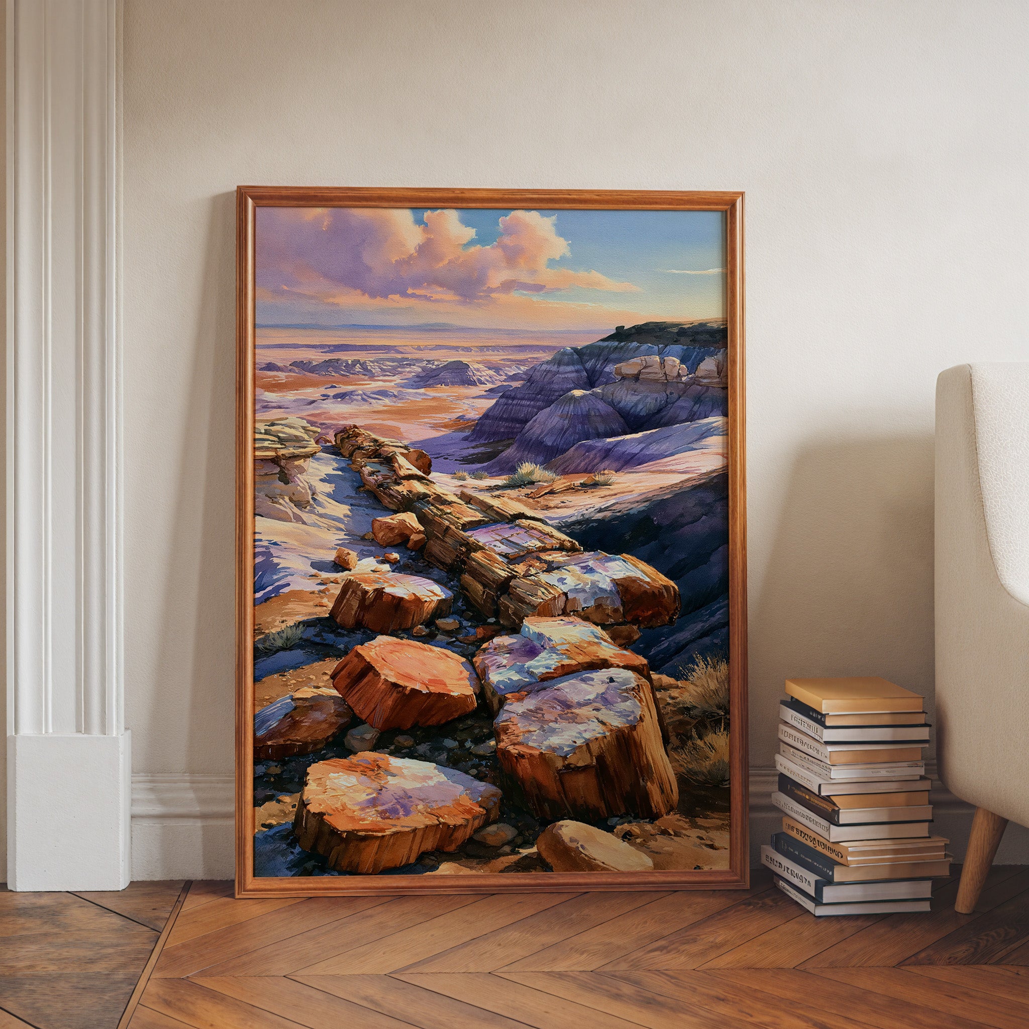Petrified Forest National Park Watercolor Art