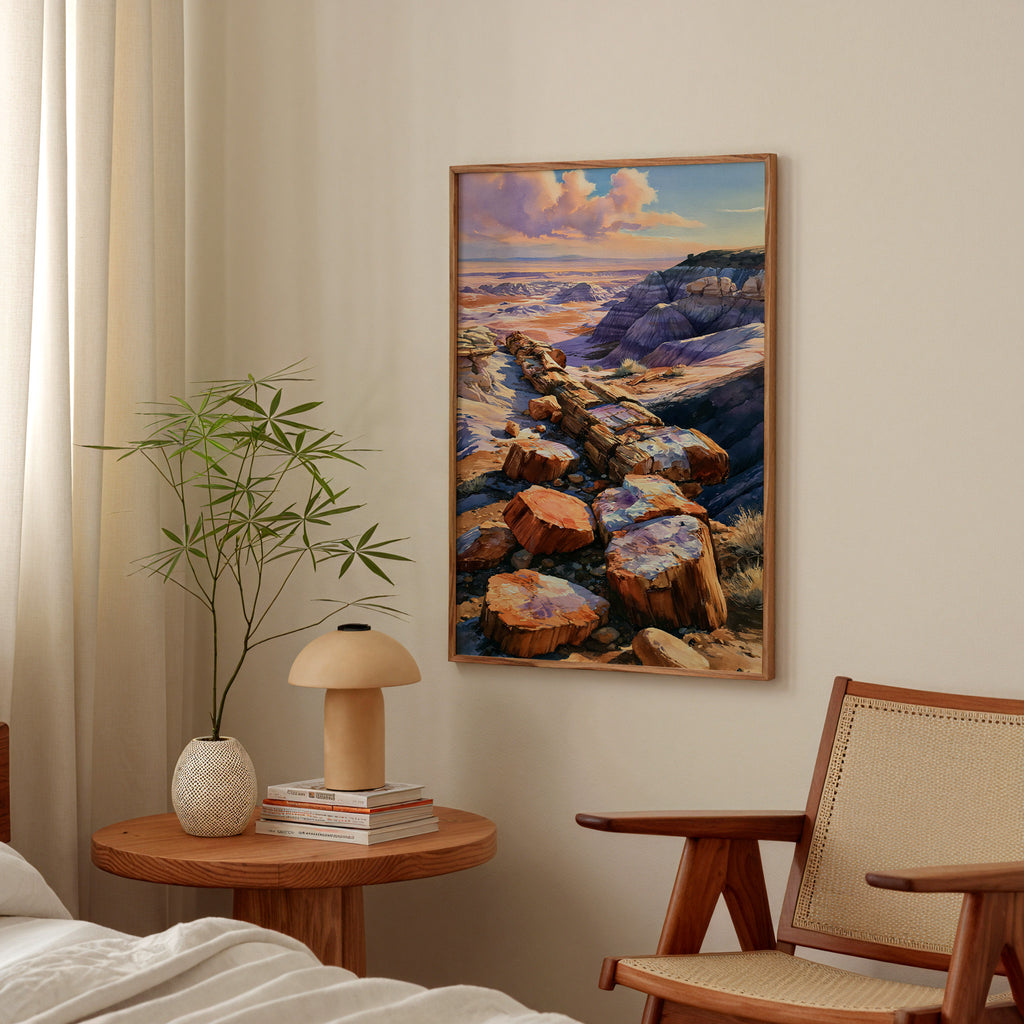 Petrified Forest National Park Watercolor Art