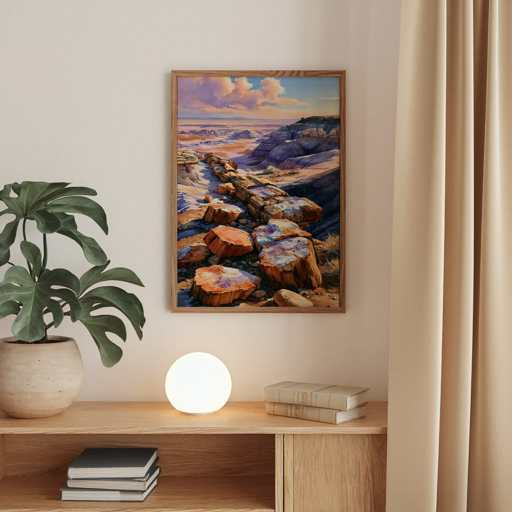 Petrified Forest National Park Watercolor Art