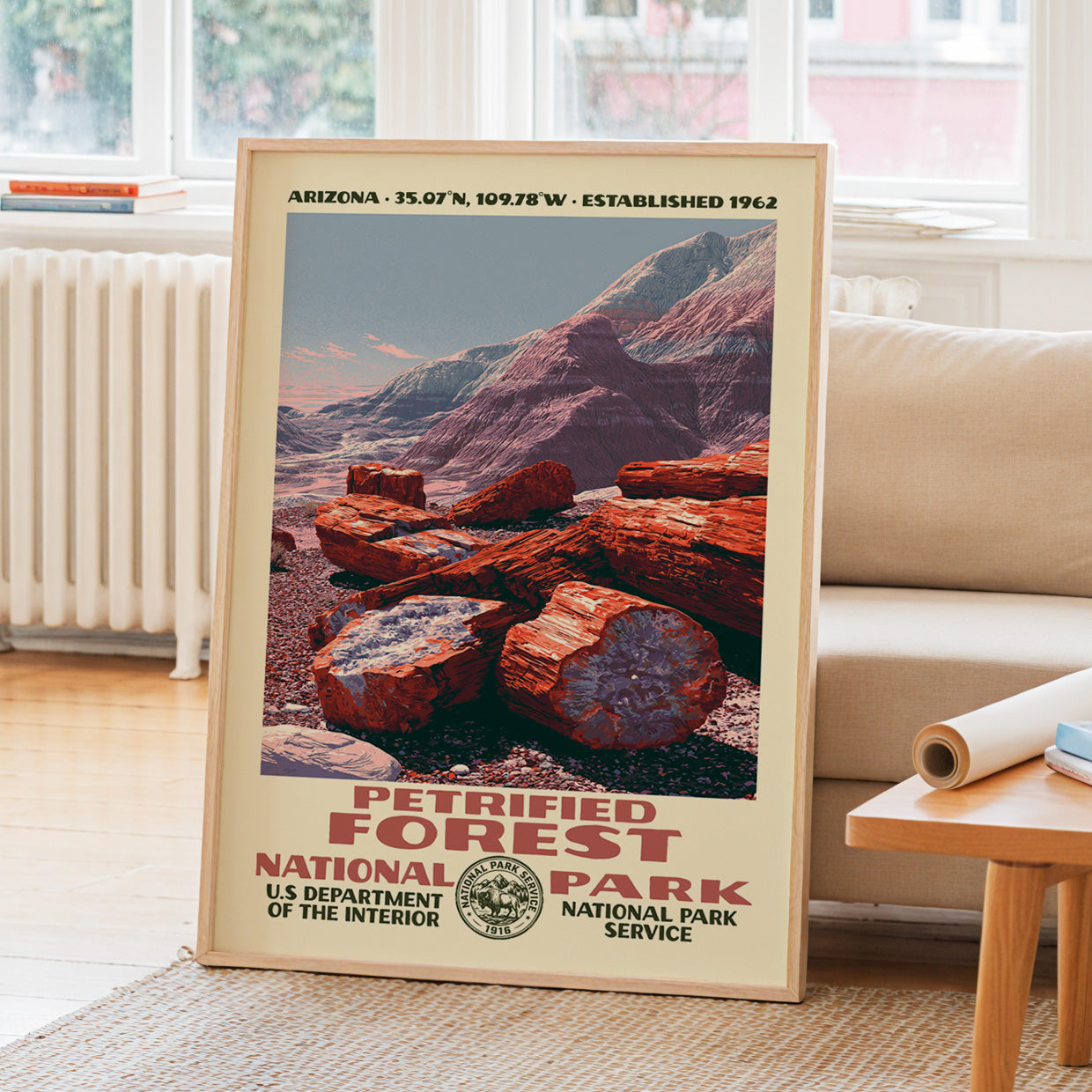 Petrified Forest National Park Vintage WPA Art